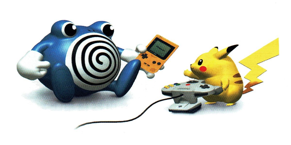 Ad For Nintendo 64 Game Boy Color Adapter With Pikachu and Polywhirl