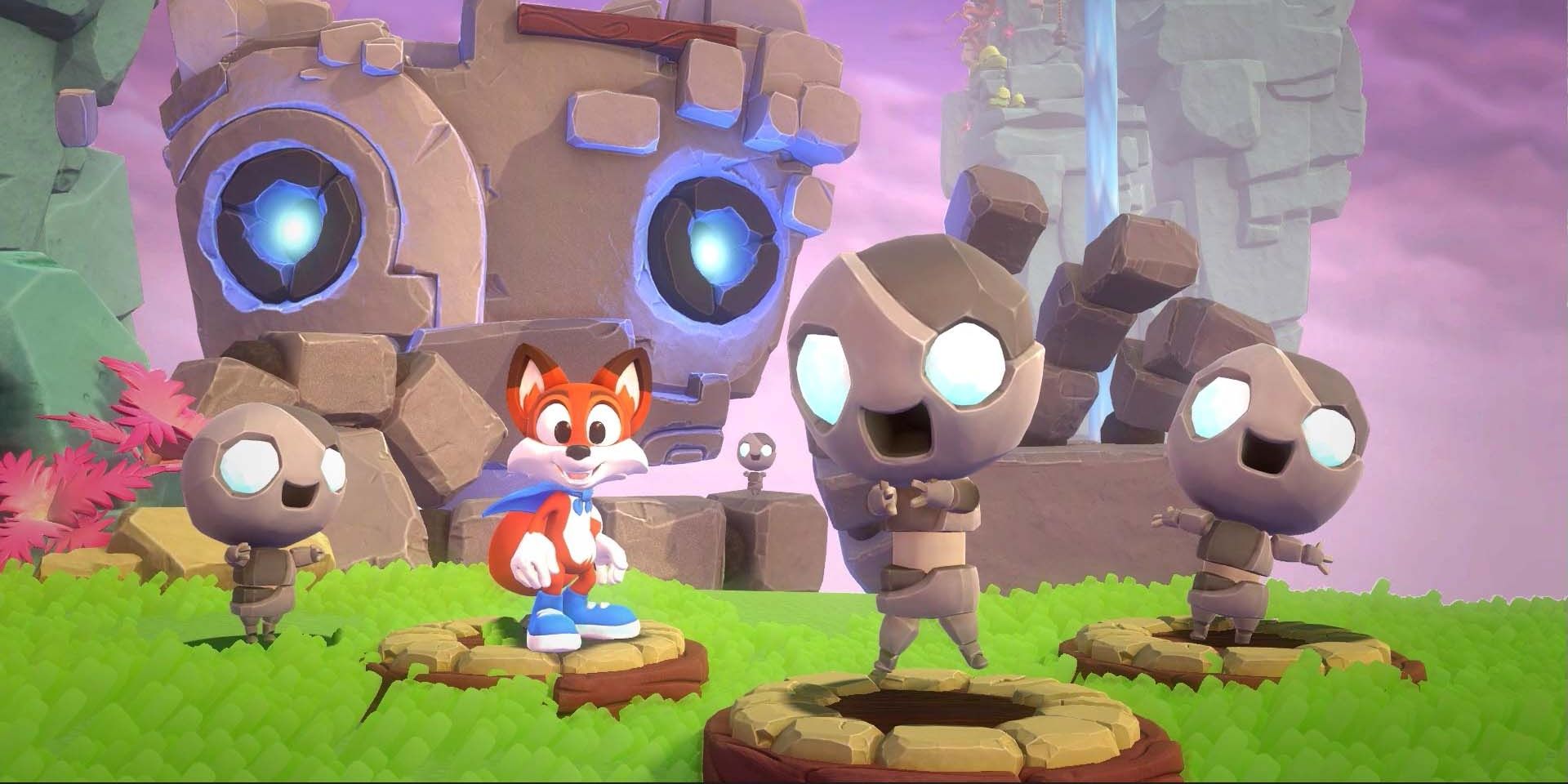 Lucky and friends in Super Lucky's Tale