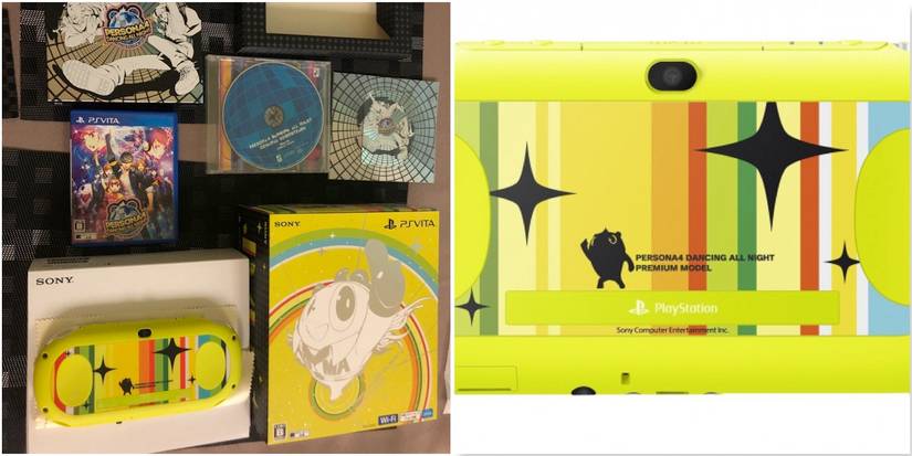 The Persona 4 Dancing All Night PS Vita Slim console