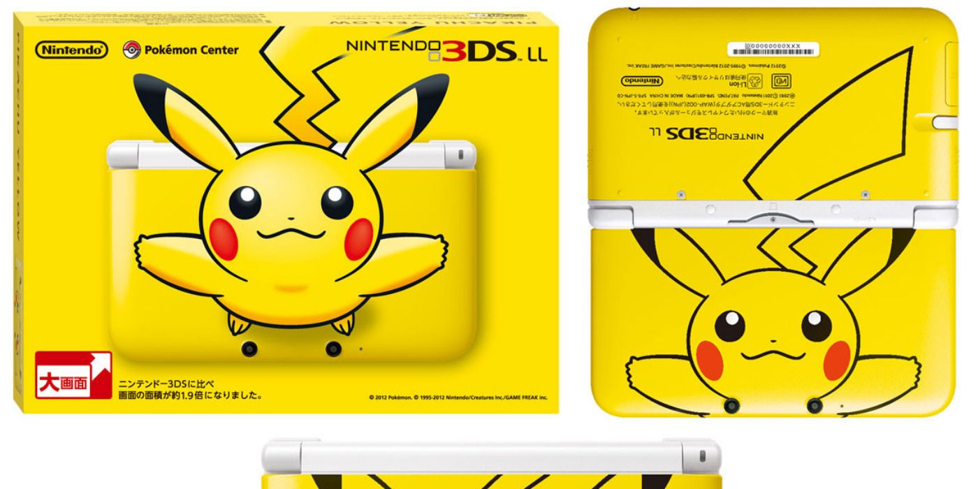 The Pikachu 3DS XL console