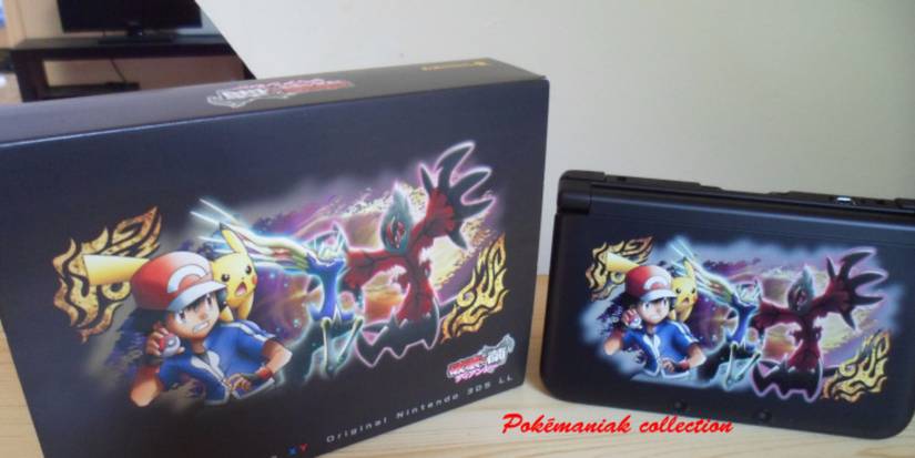 The Pokemon Cocoon Of Destruction 3DS XL console