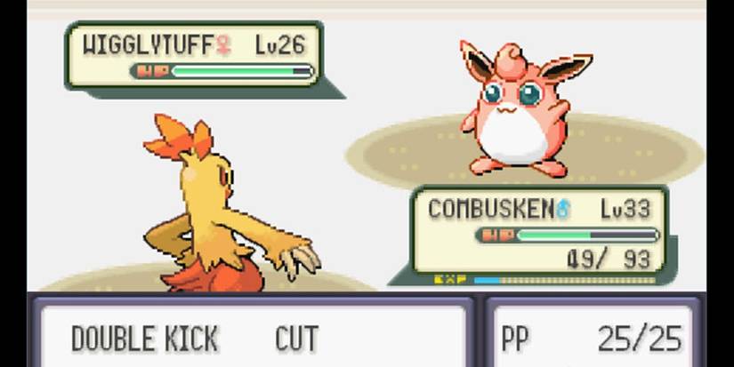 Wigglytuff vs Combusken.