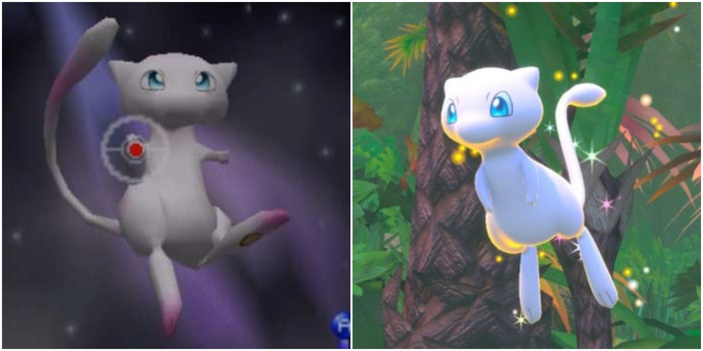 Pokemon Snap and New Pokemon Snap Mew Encounter Comparison