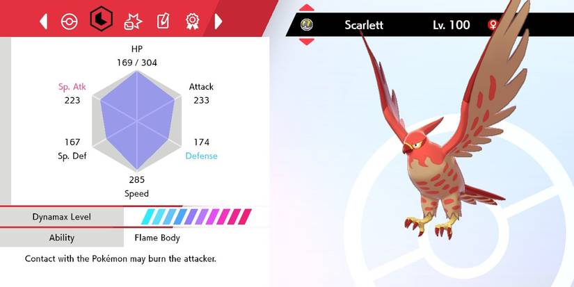 Pokemon Talonflame Stats