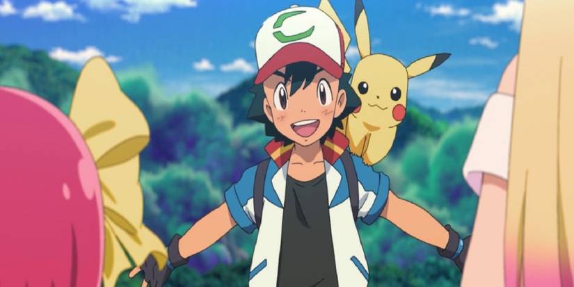 A Happy Ash and Pikachu In The Power of Us