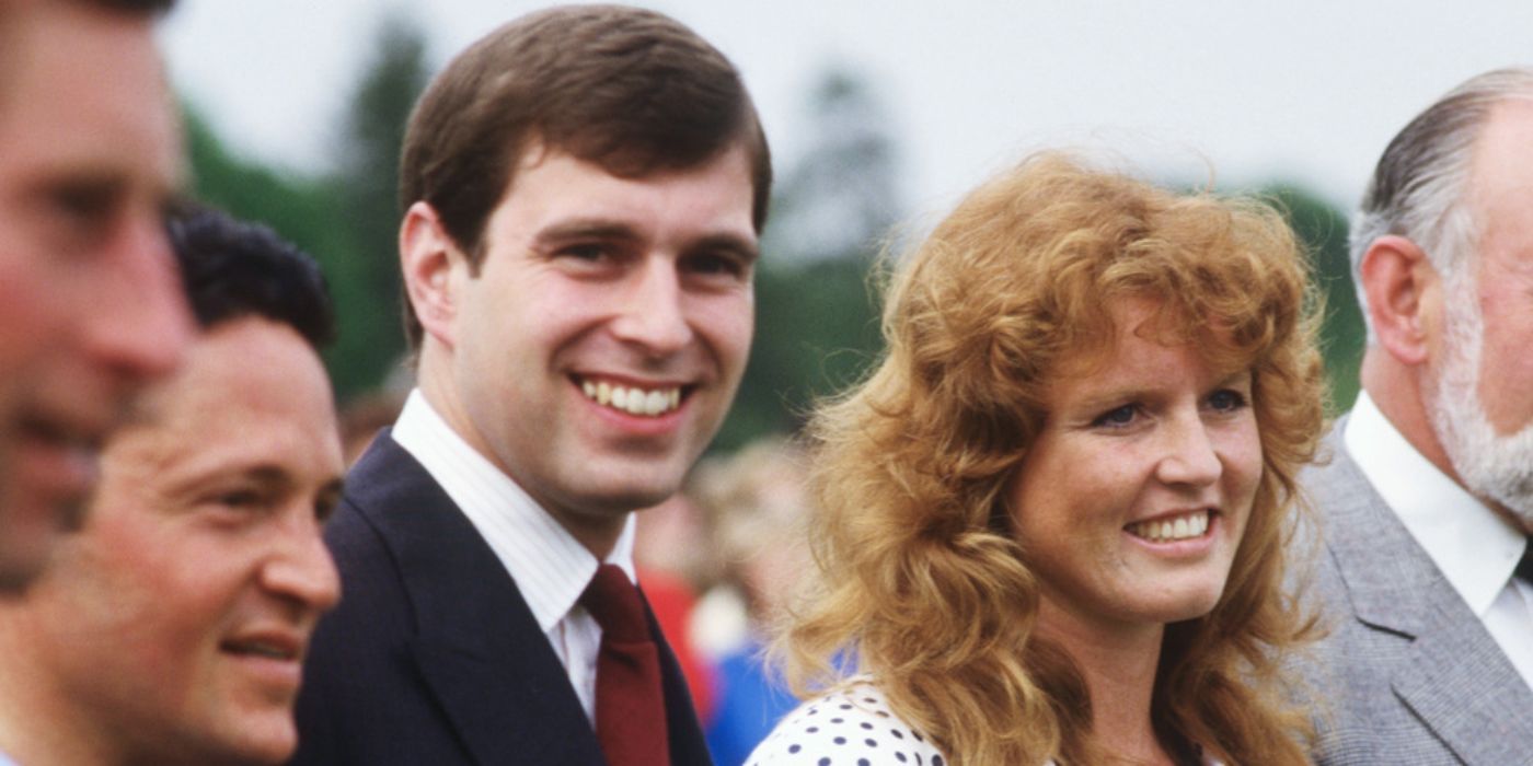 Prince Andrew Smiling With His Ex Wife