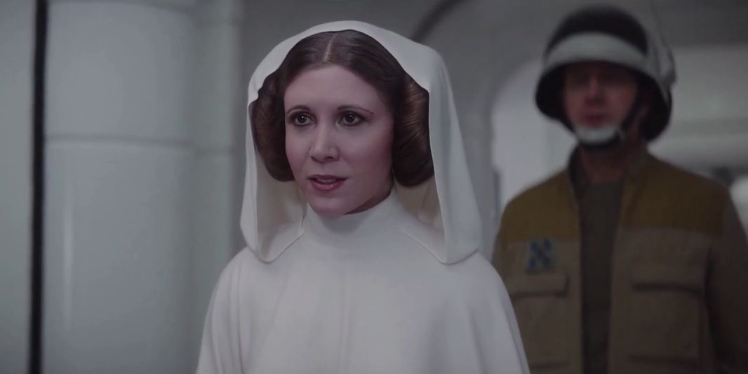 Princess Leia's cameo in Rogue One