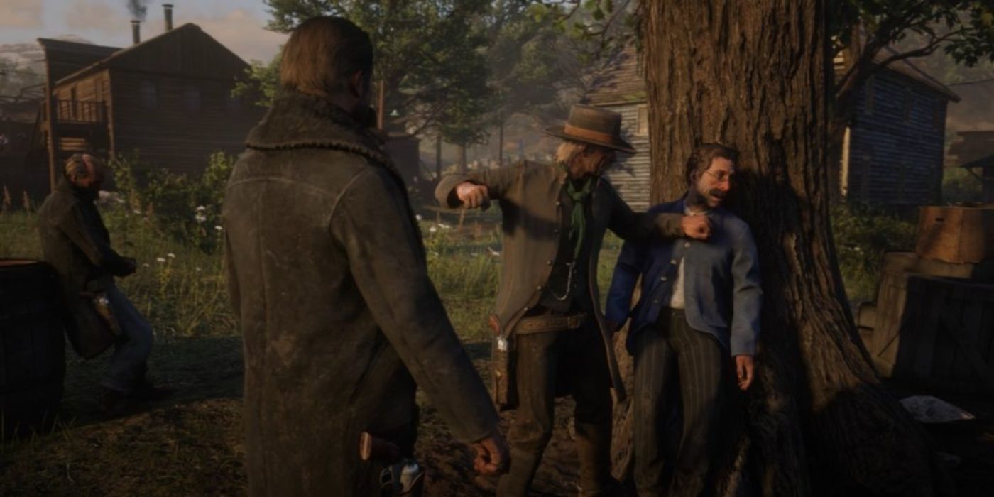 Red Dead Redemption 2 Thug Bullying Kidnapped Man
