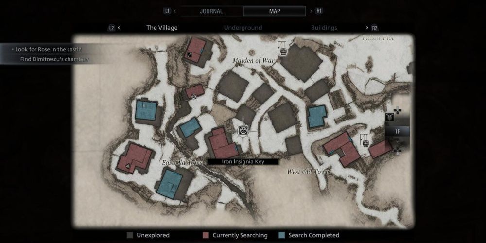 Resident Evil Village Village Area Map