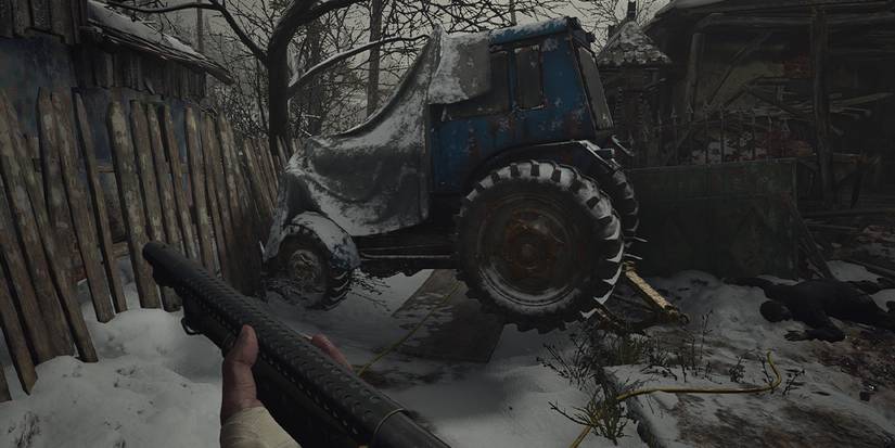 REVillageCrawlUnderBlueTractor