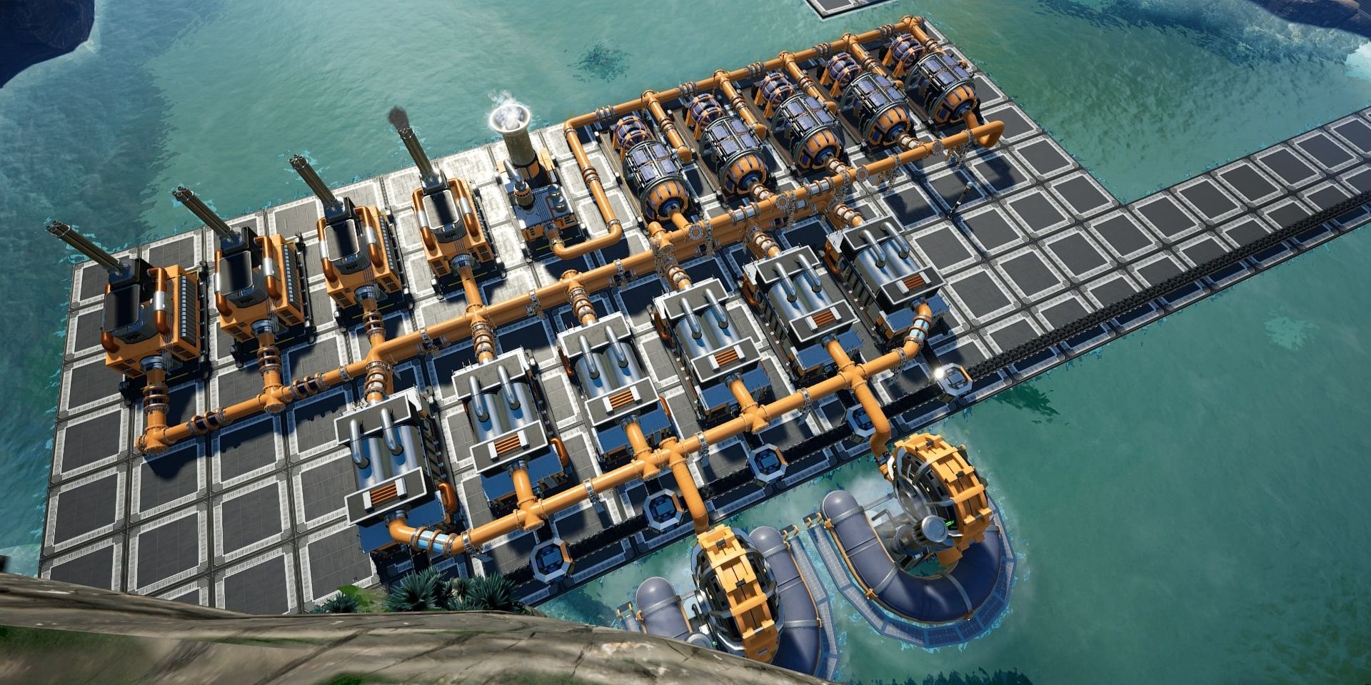 Power modules set up using the Refined Power mod in Satisfactory