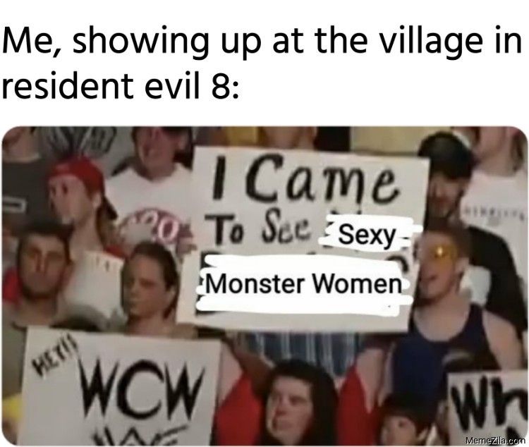 Resident Evil 8 Lady Dimitrescu Sign Meme