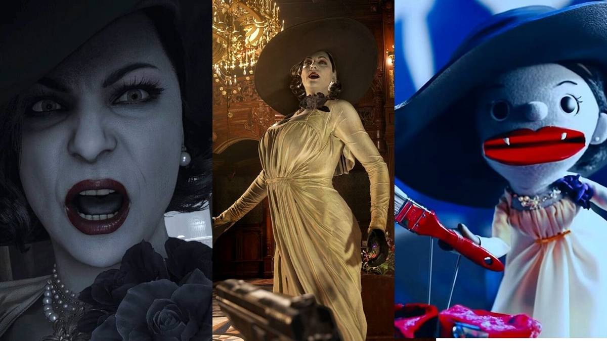 Resident Evil 8 Lady Dimitrescu Split Image