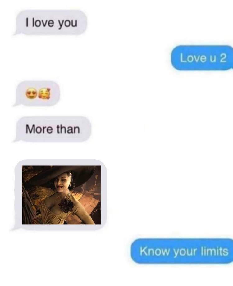 Resident Evil 8 Texting Meme
