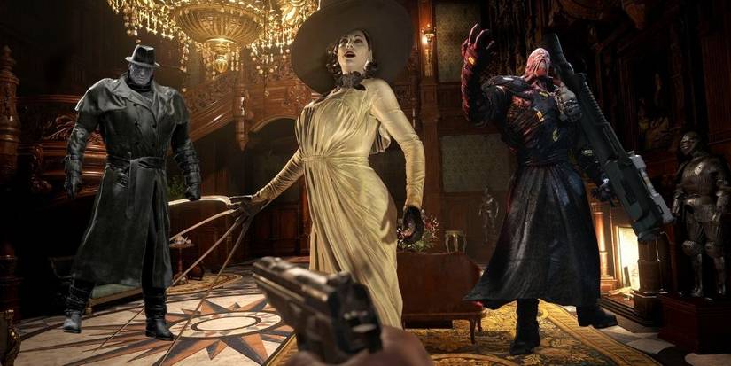 Resident Evil Lady Dimitrescu Mr X And Nemesis