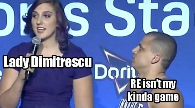 Resident Evil Lady Dimitrescu Tall Meme