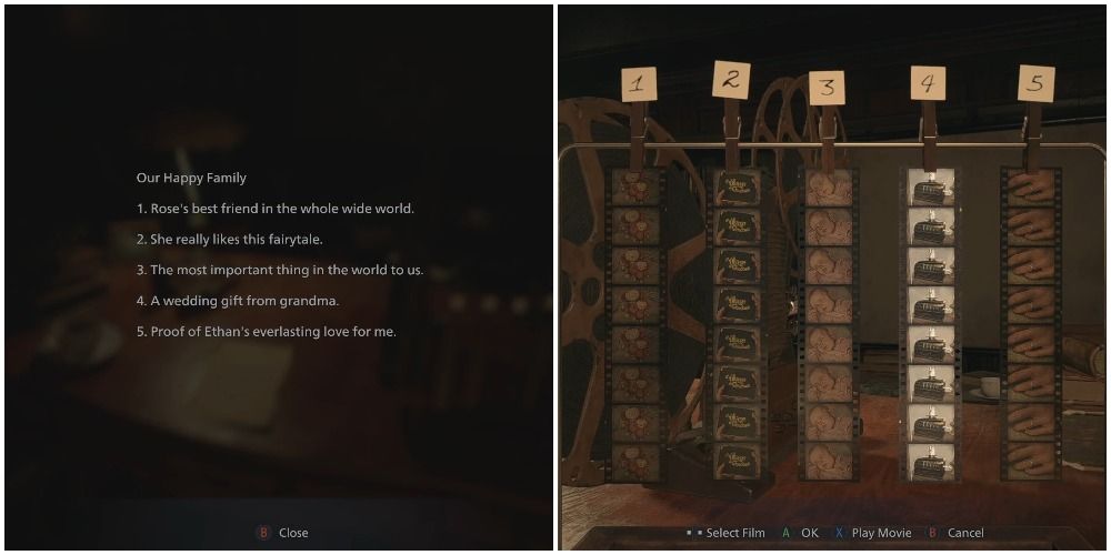 Resident Evil VIllage Film Puzzle Hints And Solution