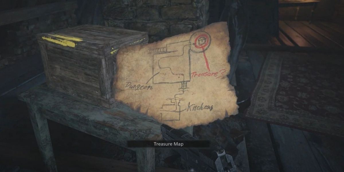 Treasure map location in Resident Evil Village