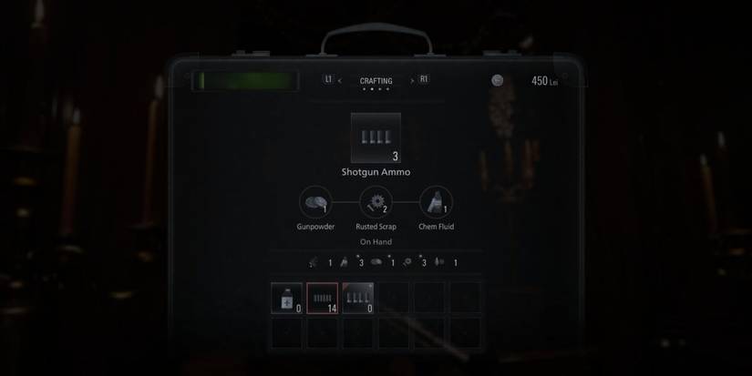 Shotgun ammo recipe in resident evil village