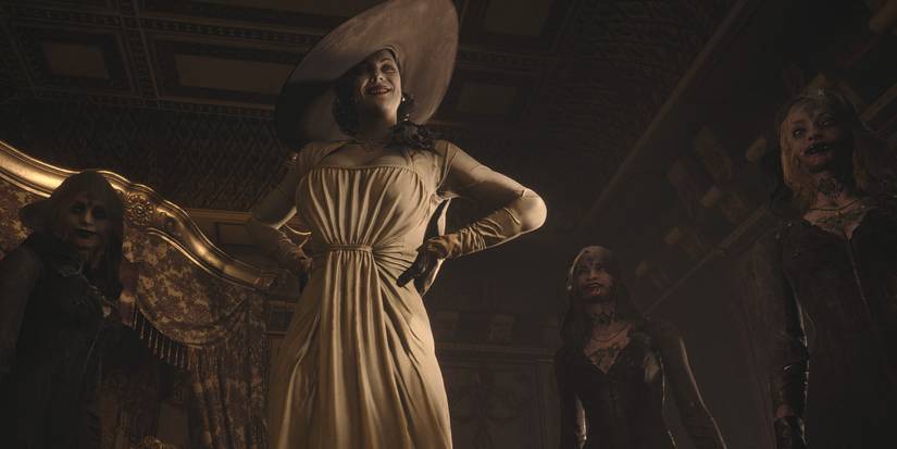 Resident Evil Village Dimitrescu and her daughters