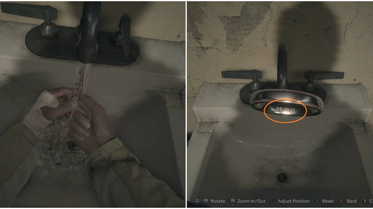 Resident Evil Village Dollhouse Combination Code Collage Washing Off The Ring