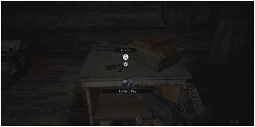 Resident Evil Village Finding Luthier's Key Next To A Typewriter