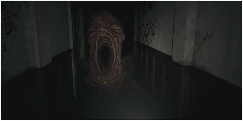 Resident Evil Village Giant Baby Monster Attacking