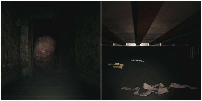 Resident Evil Village Hiding Under The Bed After Running Into The Giant Baby