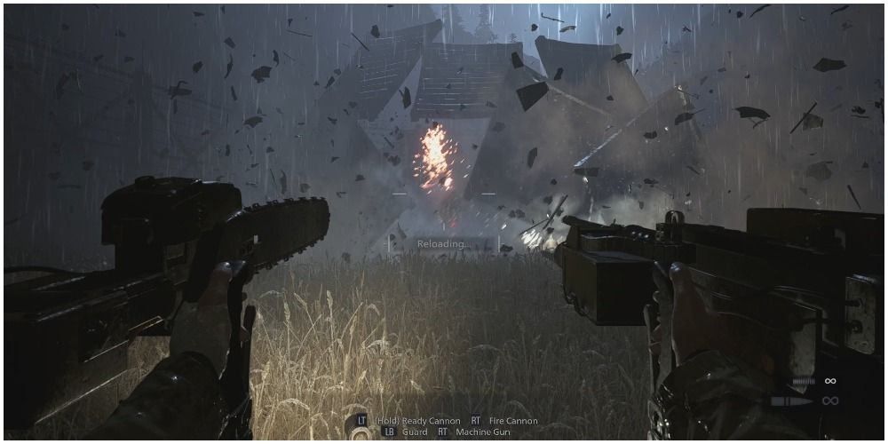 Resident Evil Village стреляет через дыру в Гейзенберге