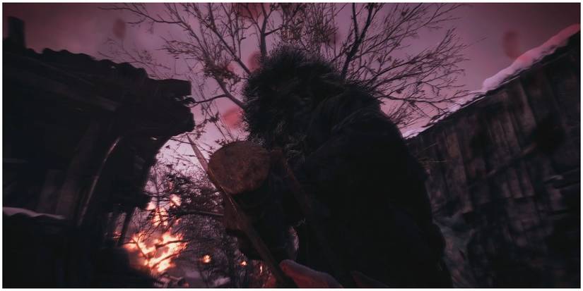 Resident Evil Village Taking On Urias With A Knife