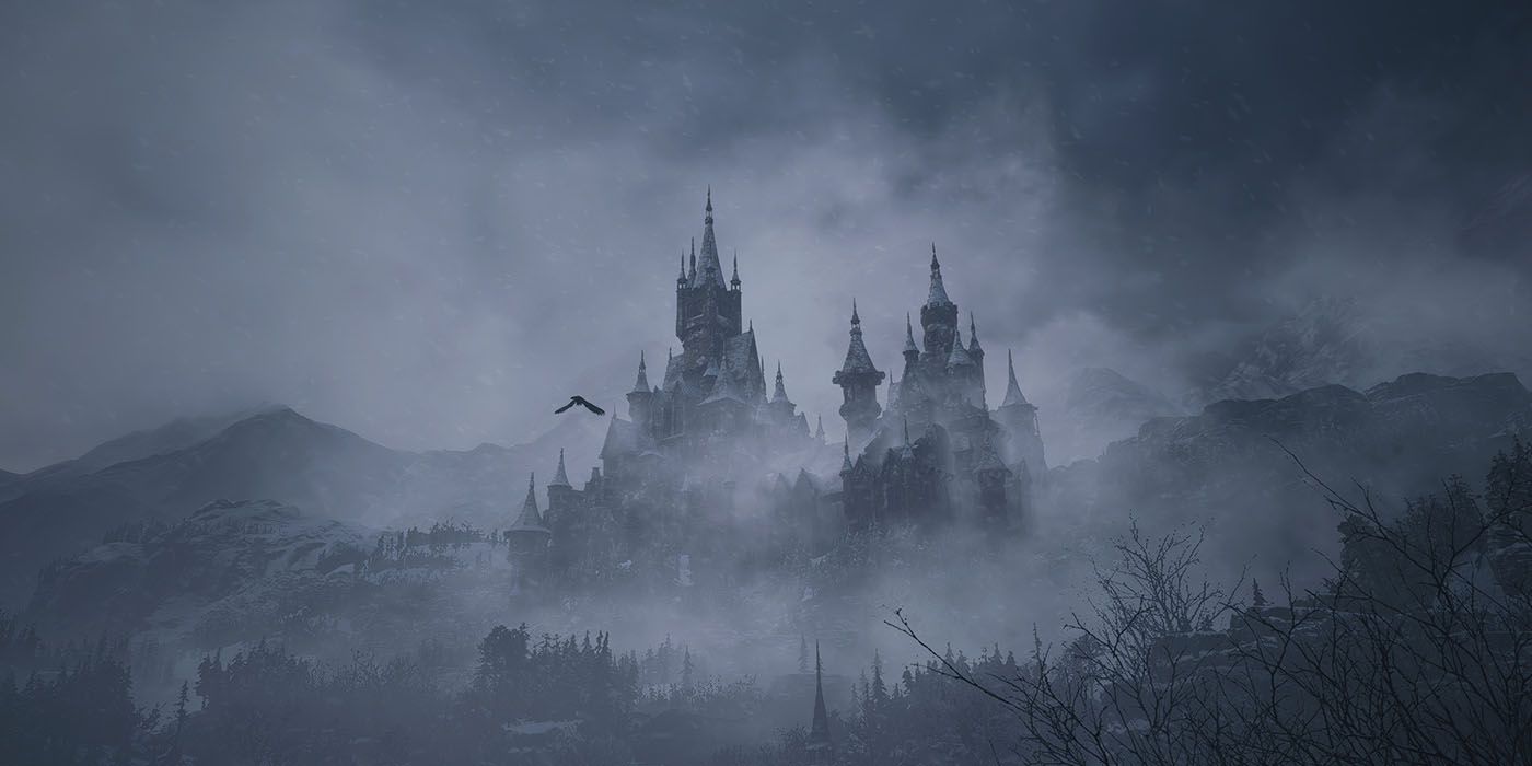 Resident Evil Village landscape photo Castle Dimitrescu