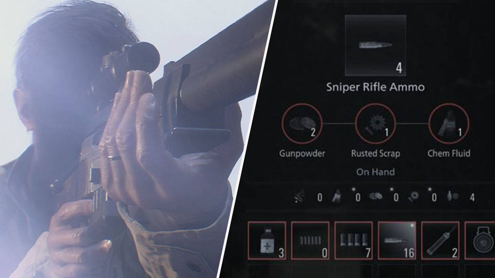 Resident evil 8 Crafting