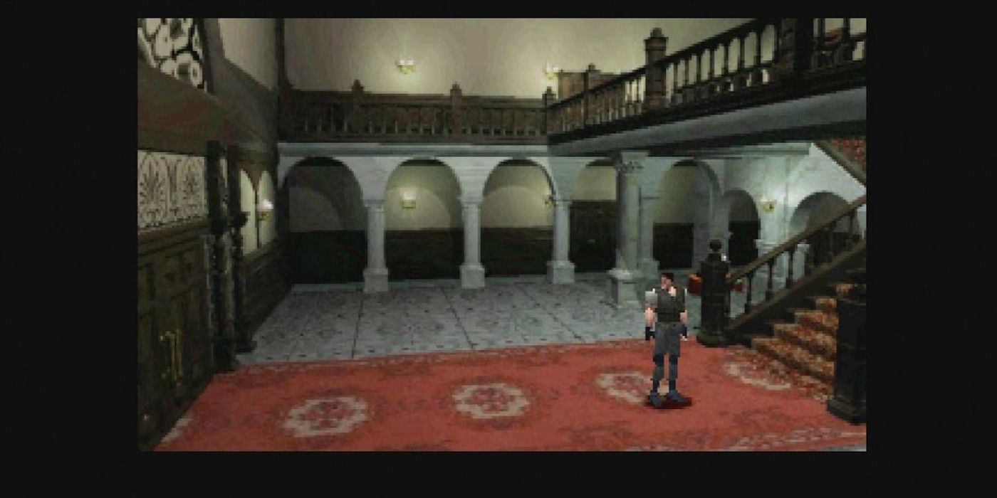 Resident evil chris PS1 mansion first room