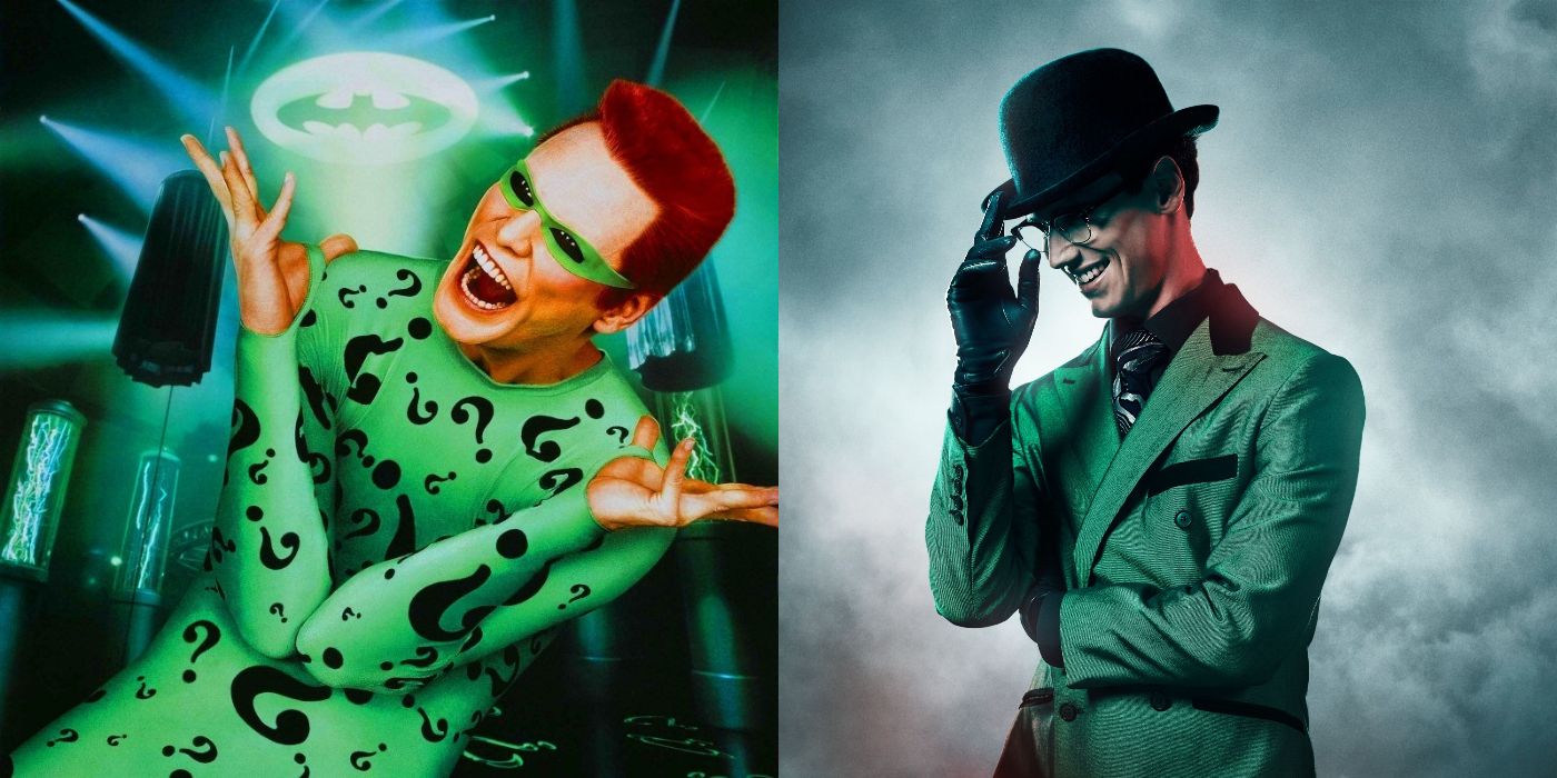 The Riddler in Batman Forever and Gotham