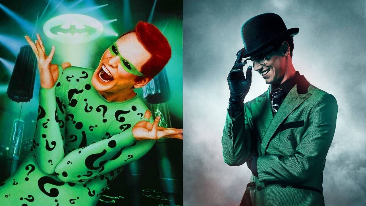 The Riddler in Batman Forever and Gotham