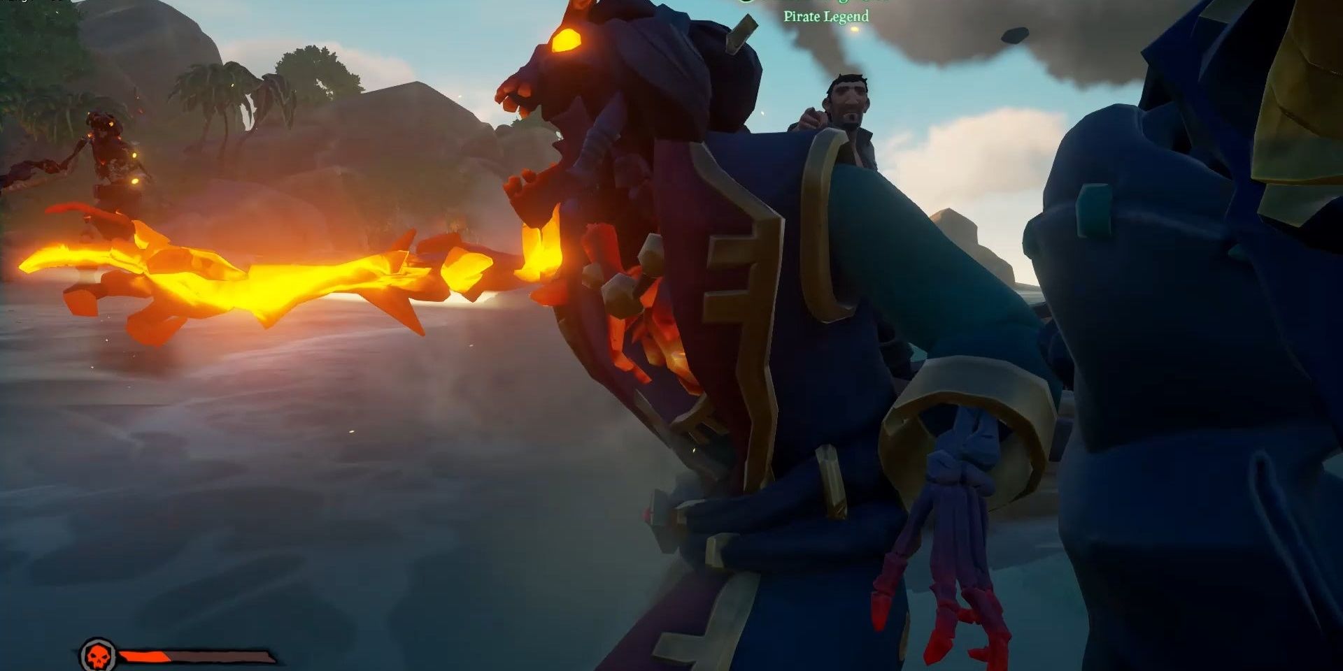 Warden Chi screaming in Sea of Thieves