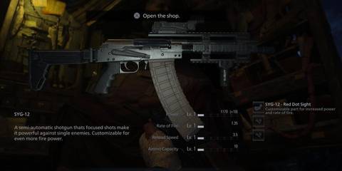 SYG 12 Shotgun in Resident Evil 8