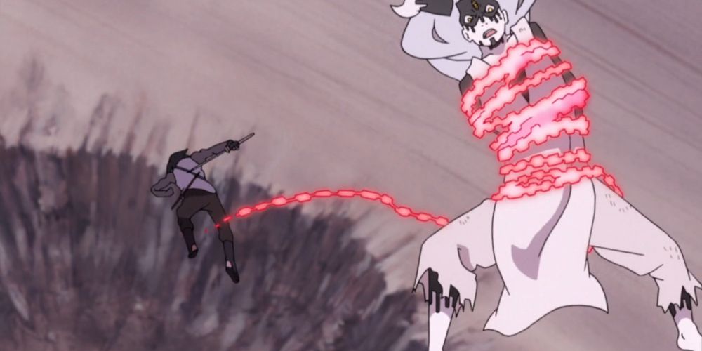 Naruto Boruto Sasuke Amenotejikara Momoshiki Fight Rinnegan Jutsu