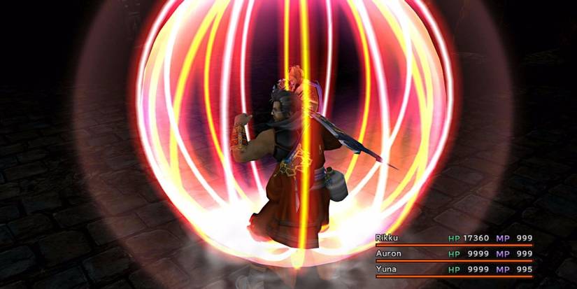 Final Fantasy 10 Auron Receiving Shell