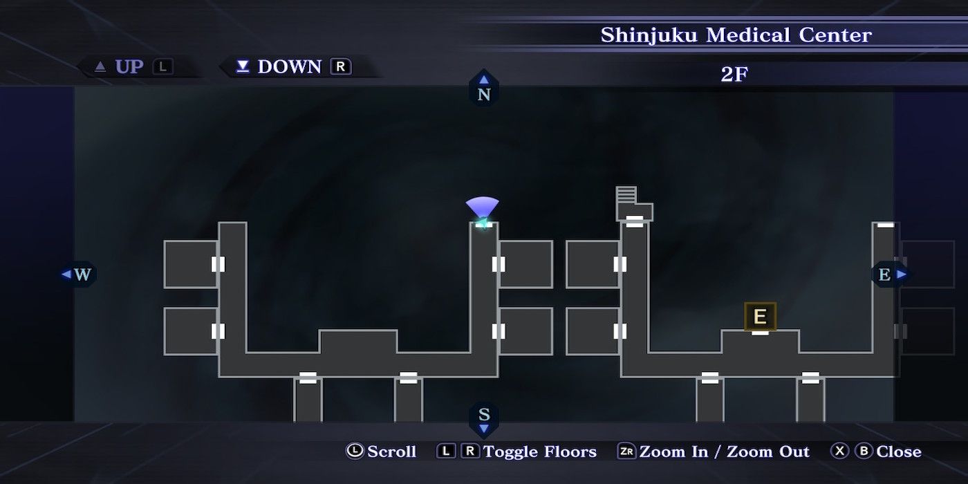 Shin Megami Tensei 3 Nocturne - mini-map