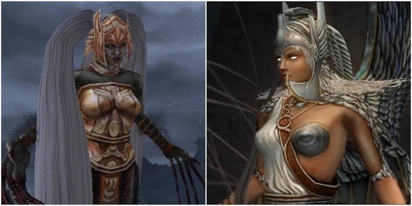 The Sisters of Fate stand in Kratos's way in God of War II