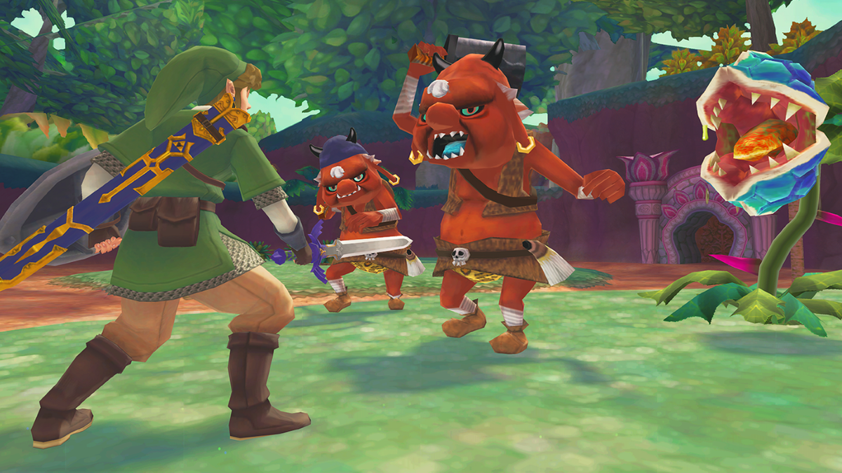 skyward sword link with bokoblin