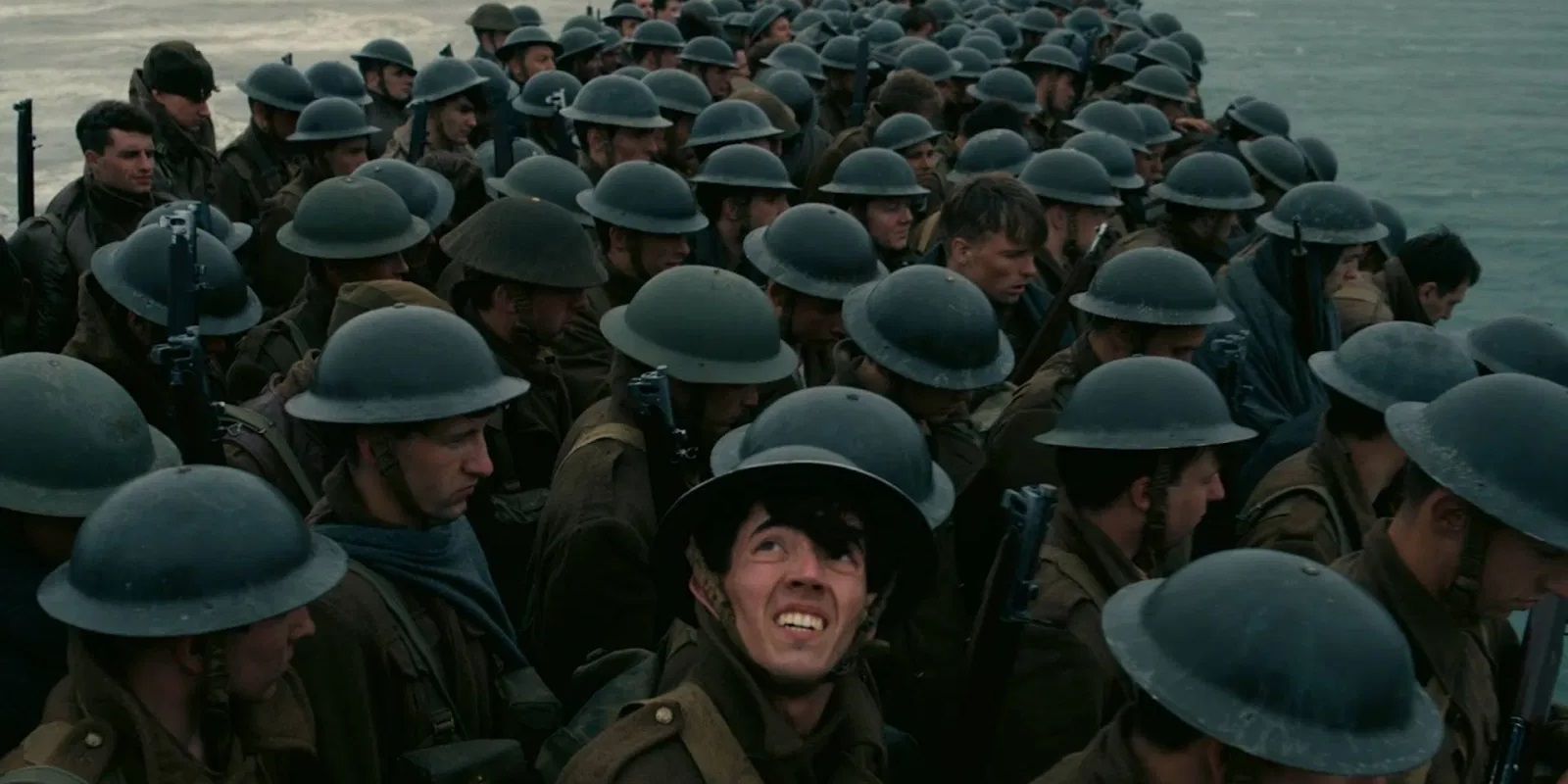Soldiers in Christopher Nolan's Dunkirk