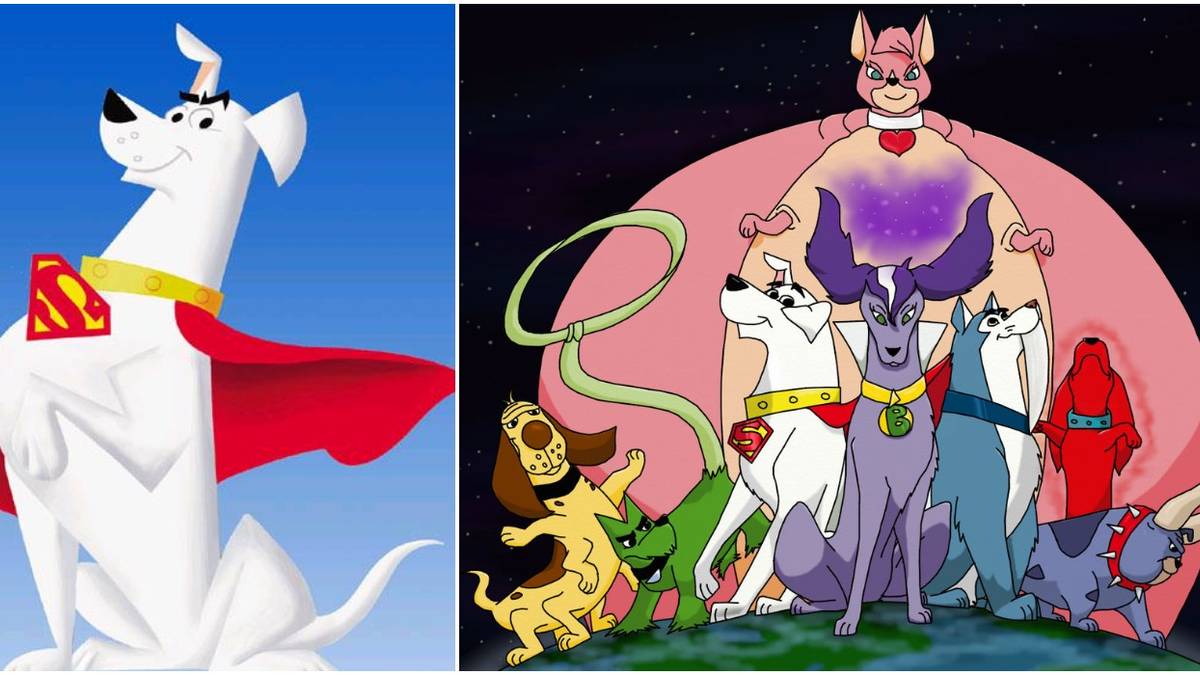 A Split Image Of Krypto The Superdog