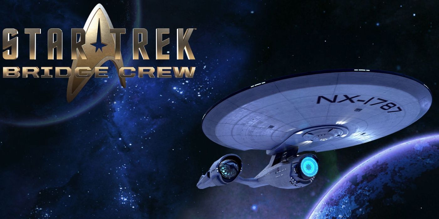 Star Trek title with spaceship