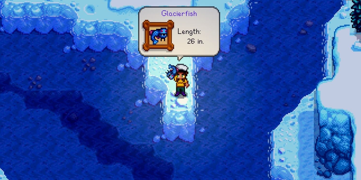 Fisher catching glacierfish