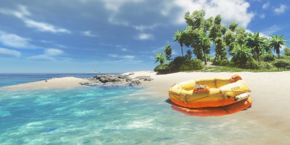 The Rubber Dinghy Is The Starting Vehicle In Stranded Deep