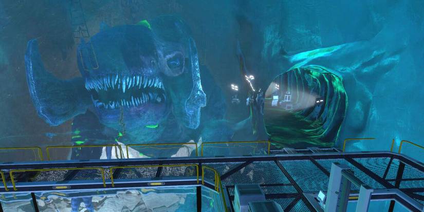 Subnautica Below Zero Leviathan Frozen in ice