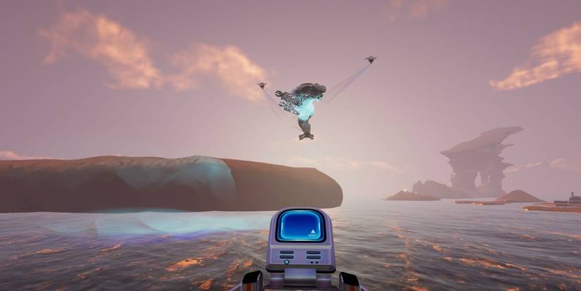 Subnautica Below Zero Prawn Suit being crafted