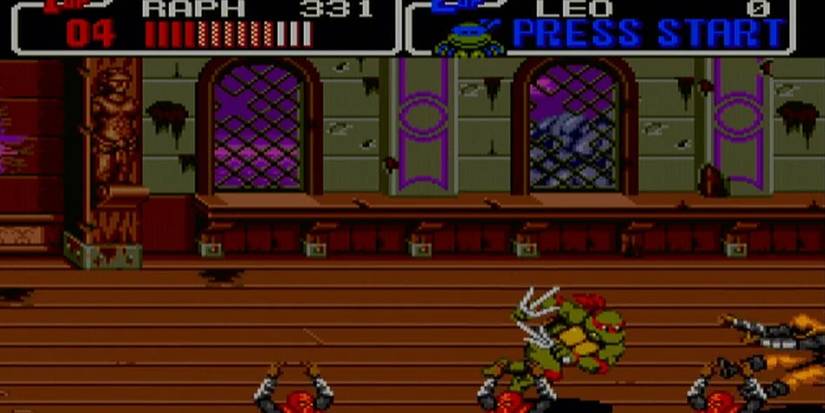 TMNT Hyperstone Heist ghost ship Raph running past foot